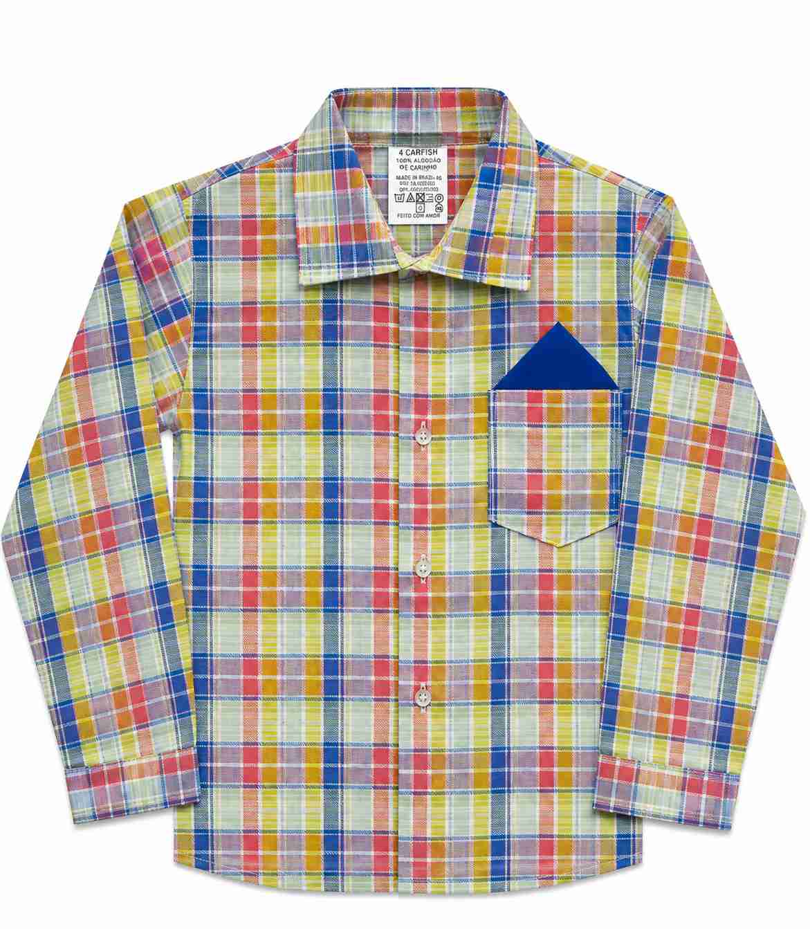 CAMISA JUNINA XADREZ INFANTIL  REF 421